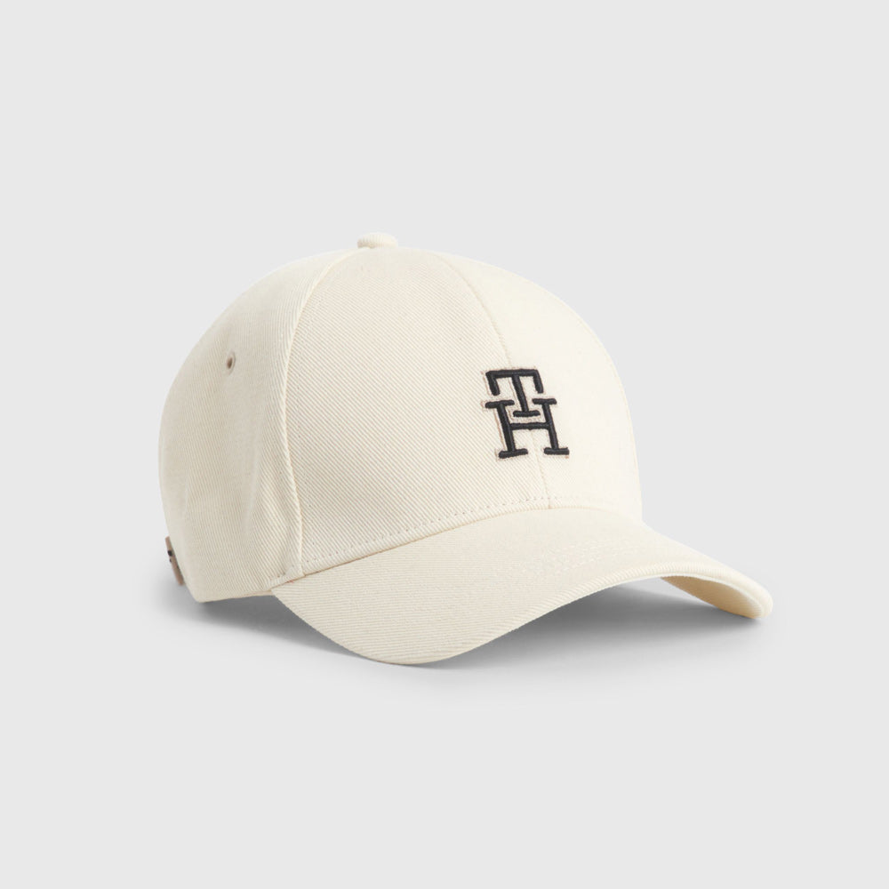 Tommy Hilfiger Mono Embroidery Cap - Cream