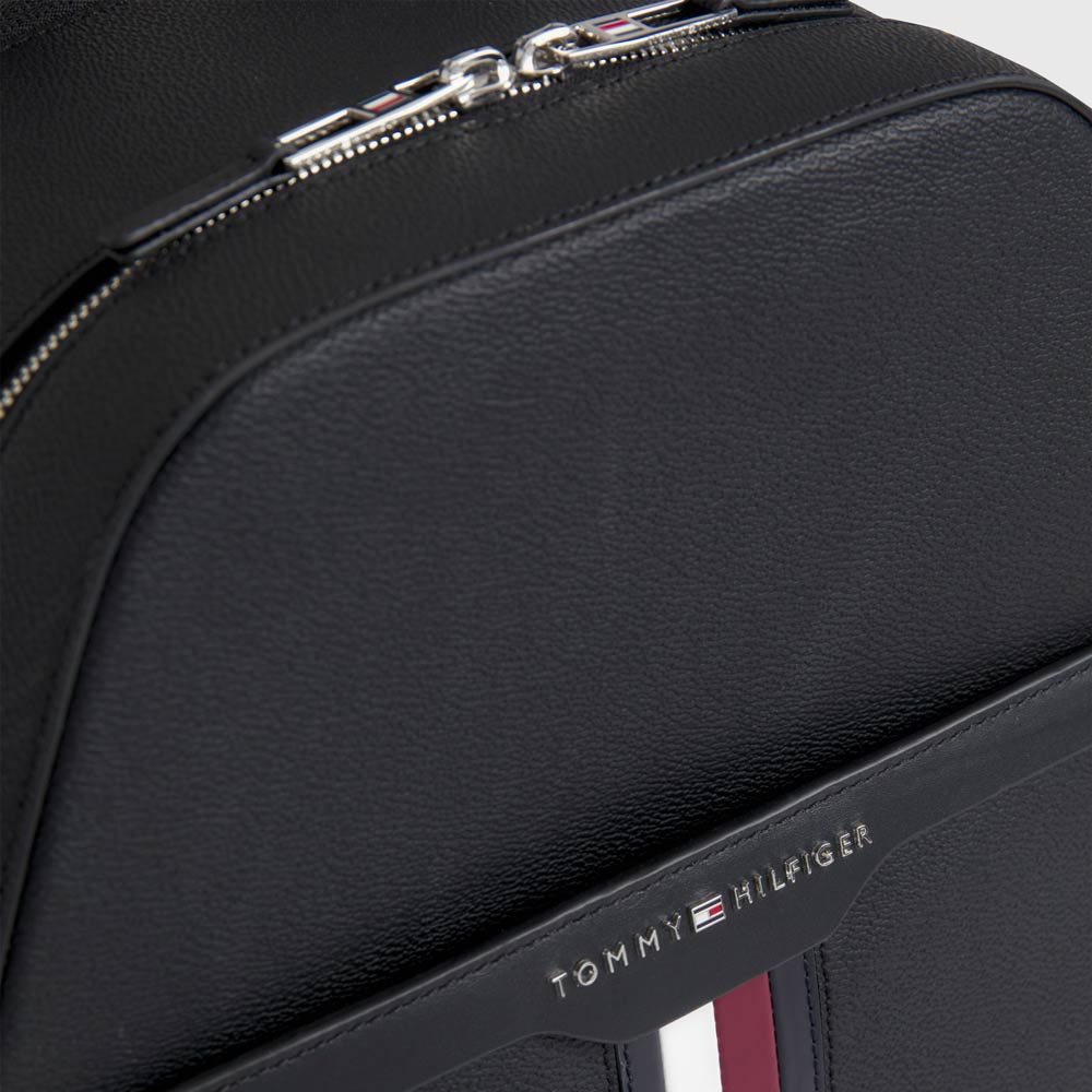 Coated Canvas Backpack - Black