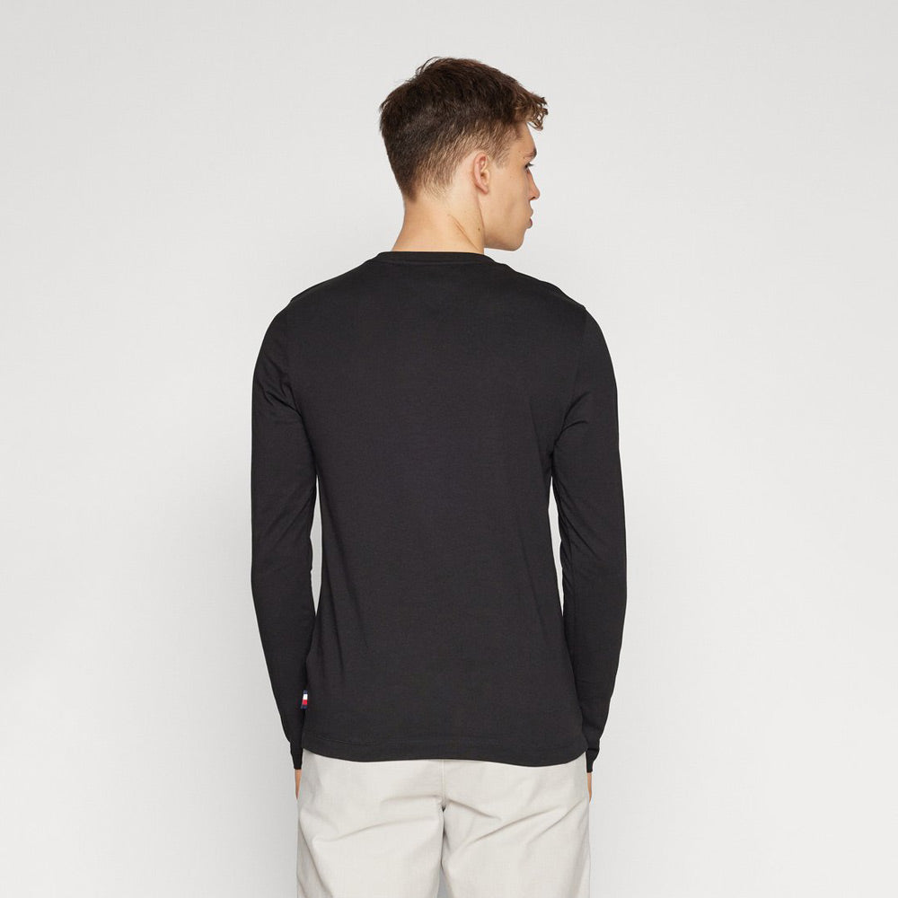 Arch Varsity Long Sleeve Top - Black