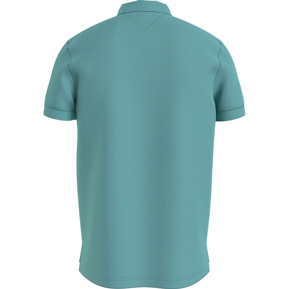 Badge Lightweight Polo Shirt - Turquoise