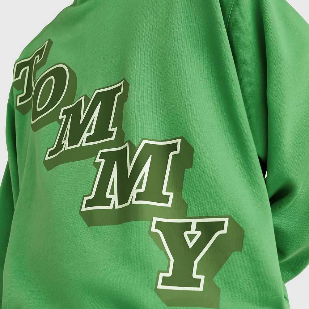 Boxy College Pop Sweatshirt - Green