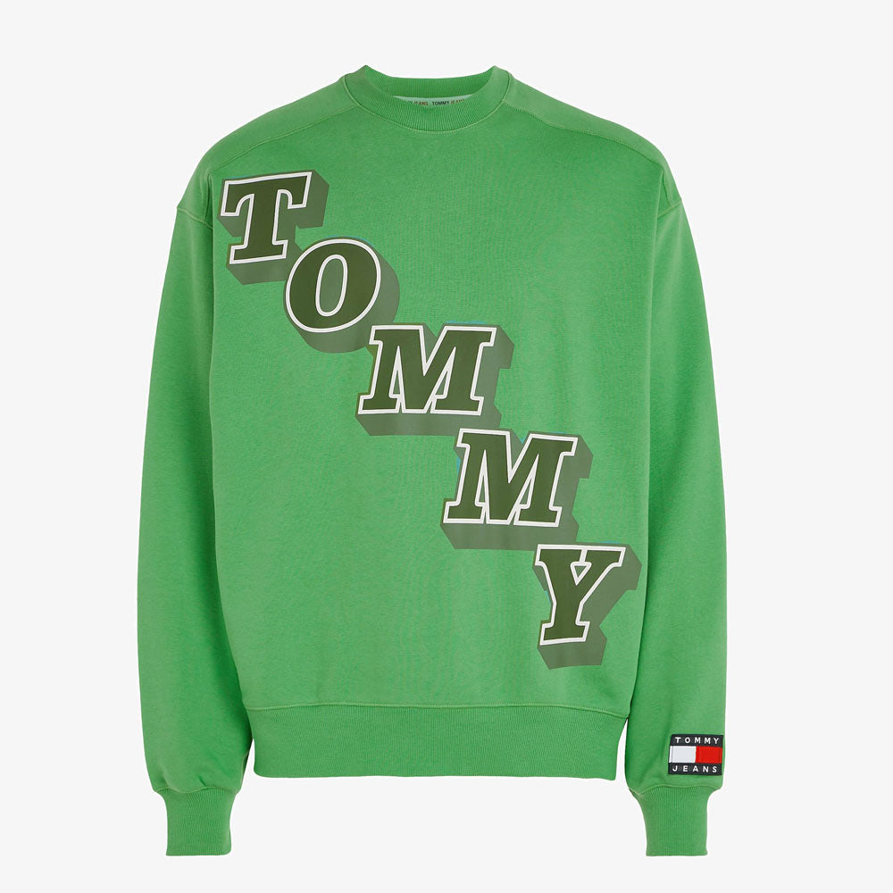 Boxy College Pop Sweatshirt - Green