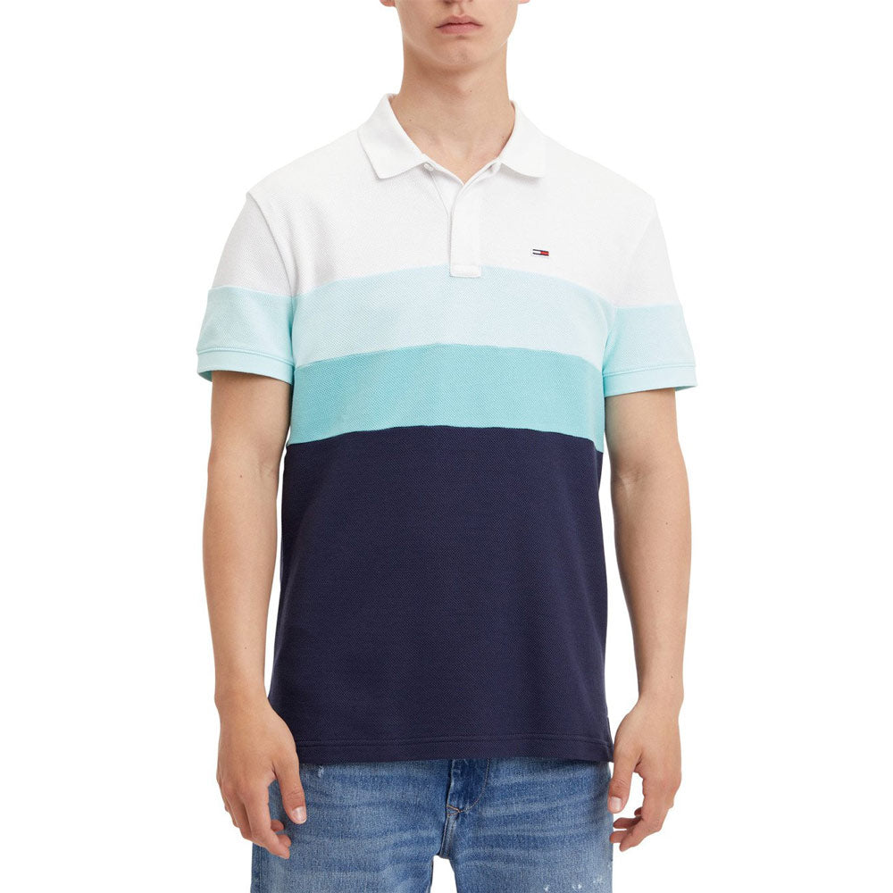 Classic Colorblock Polo - Navy