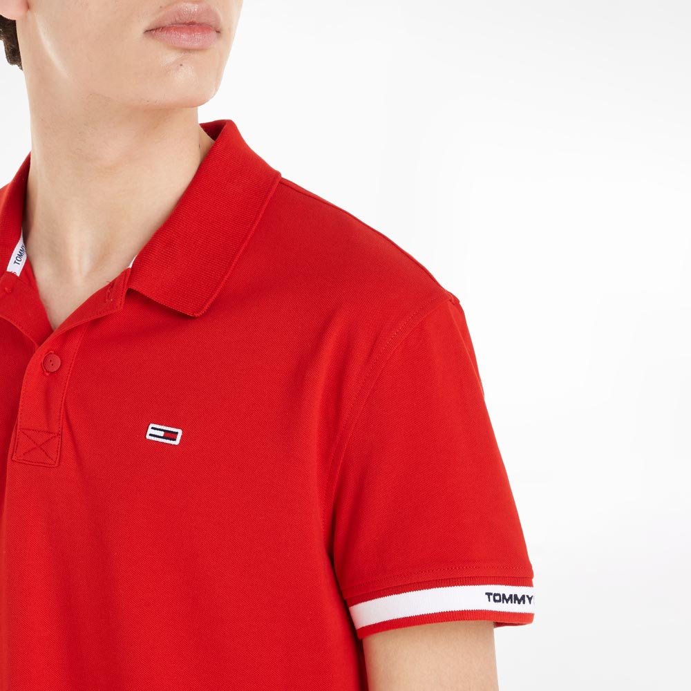 Classic Linear Polo - Red