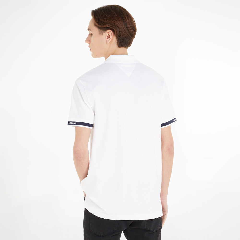 Classic Linear Polo - White