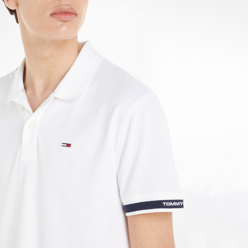 Classic Linear Polo - White