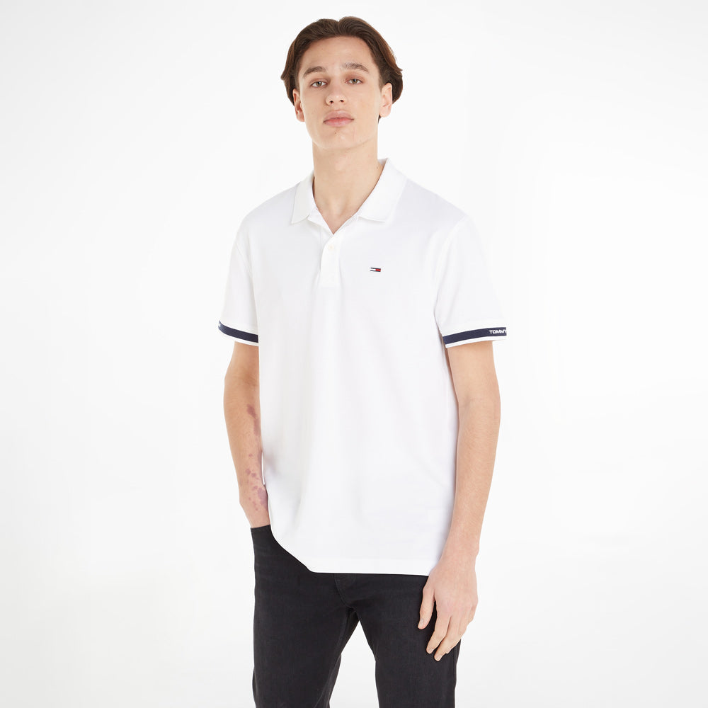 Classic Linear Polo - White