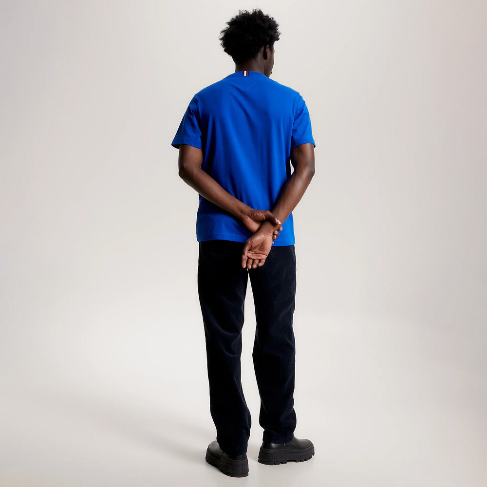 Embroidery Roundel T- Shirt - blue