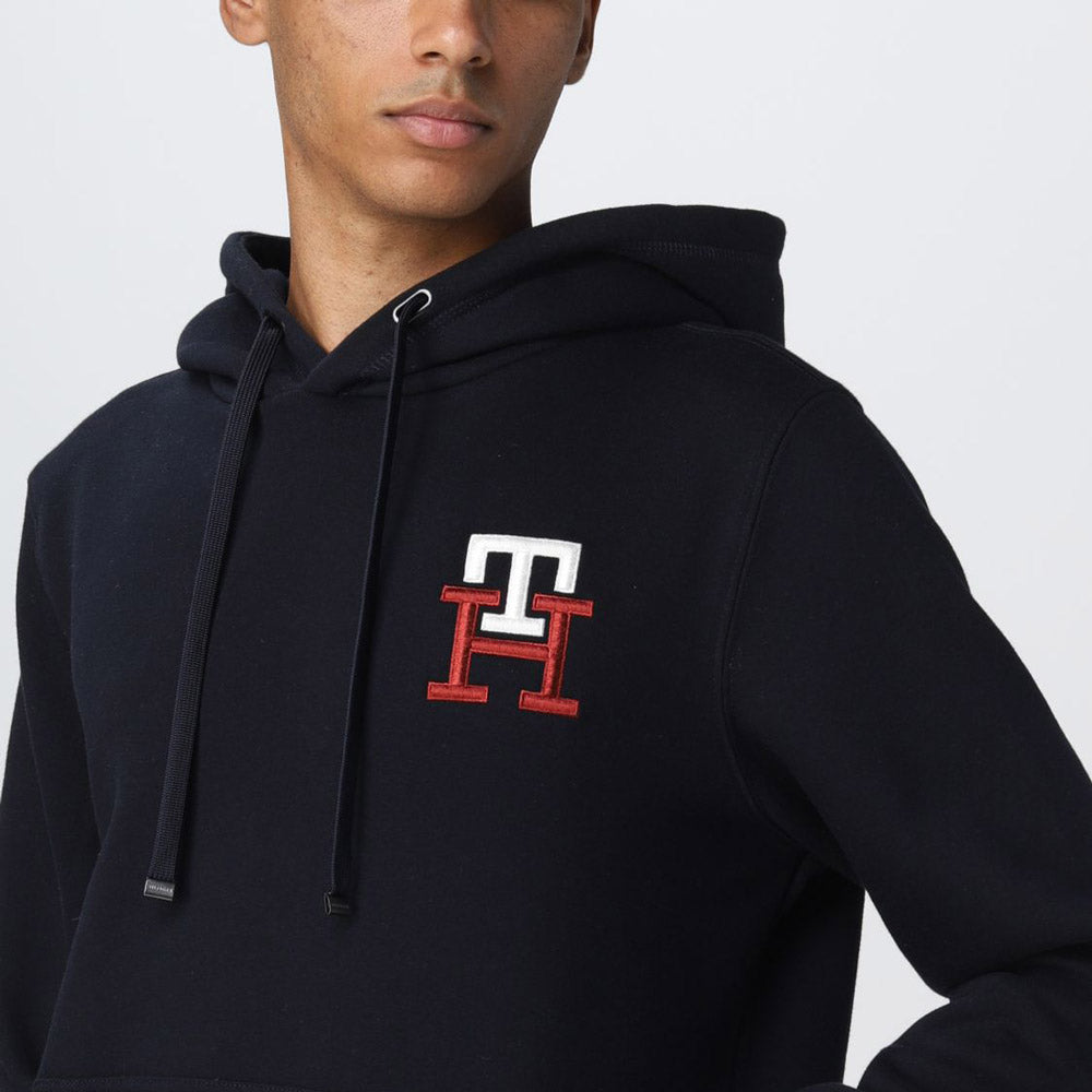 Essential Monogram Hoody - Navy