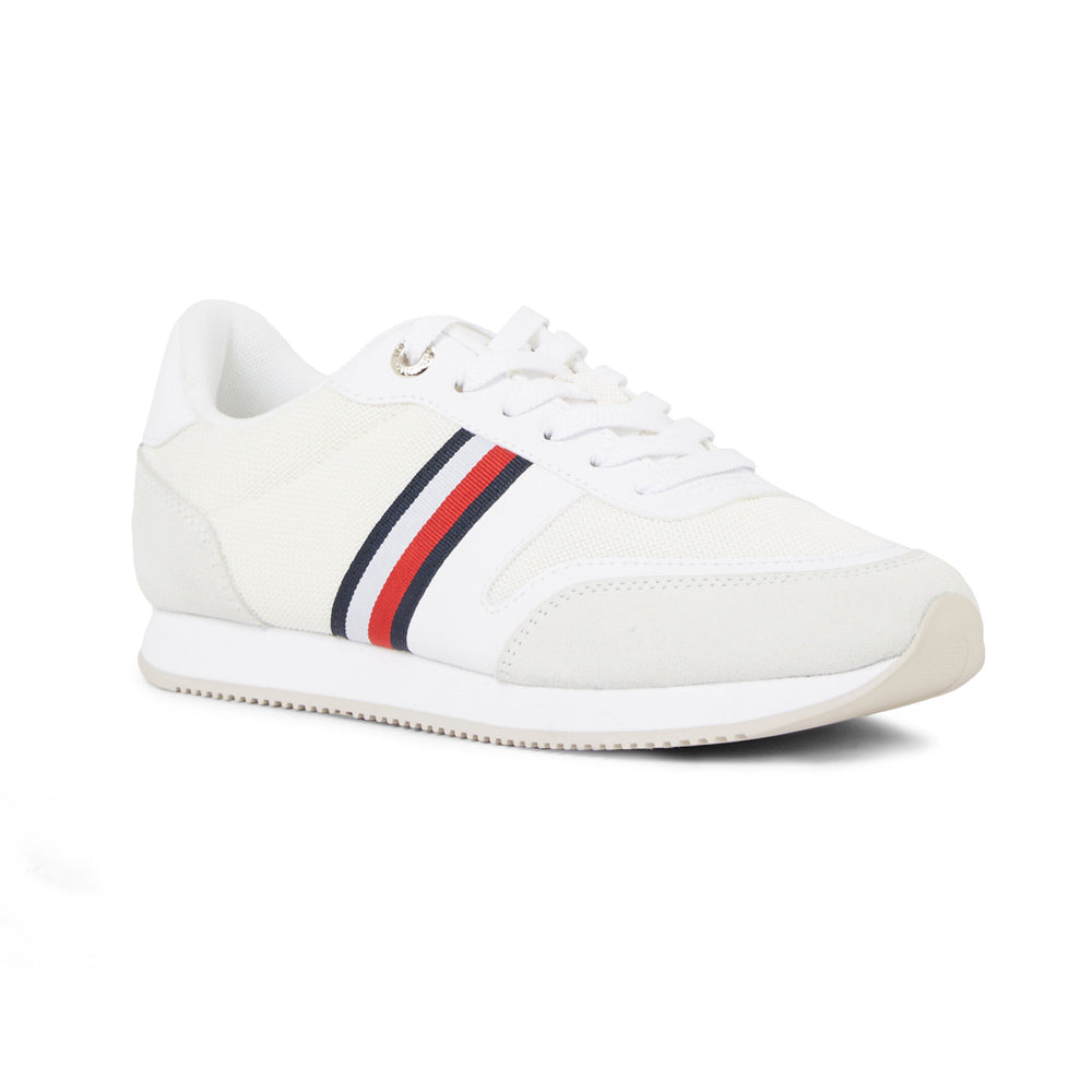 Essential Stripes Runner - White