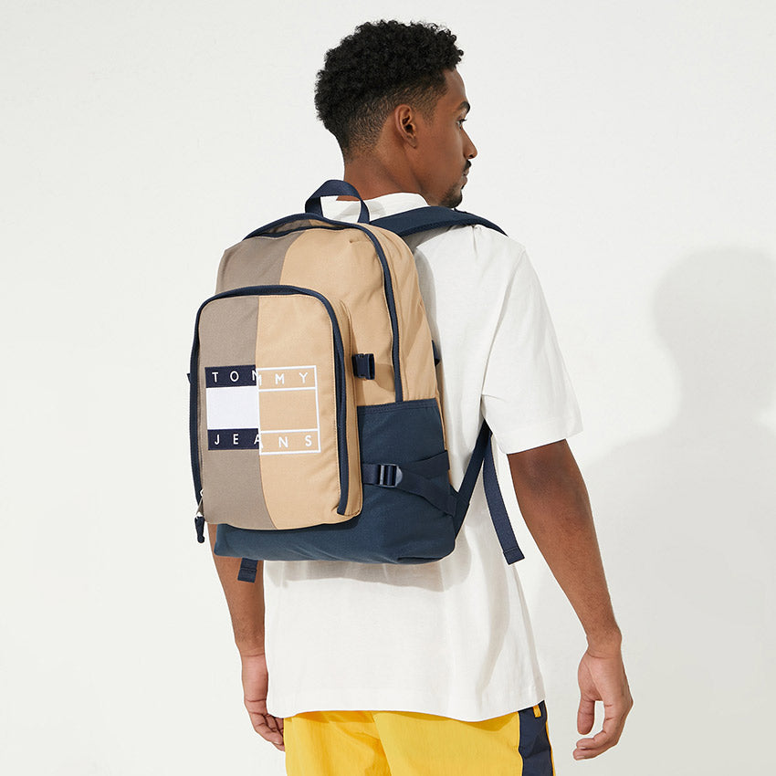 Heritage Dome Spliced Backpack- Khaki