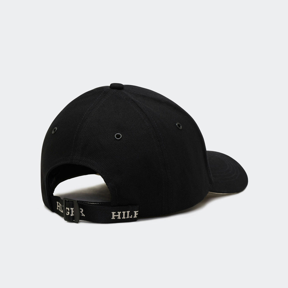 Monogram Embroidery Cap - Black