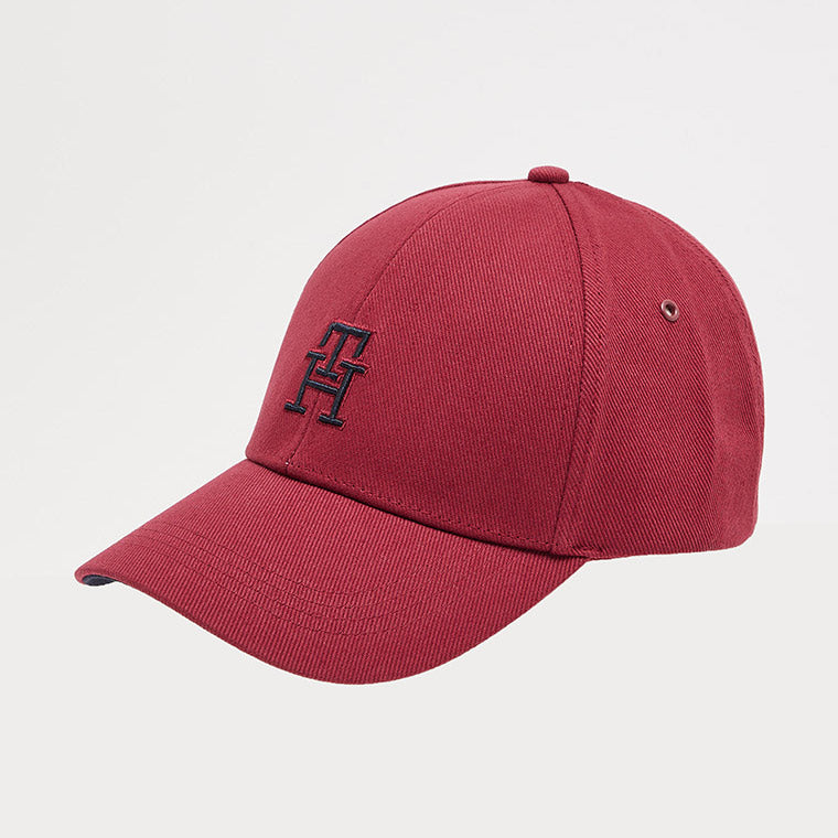 Monogram Embroidery Cap - Red