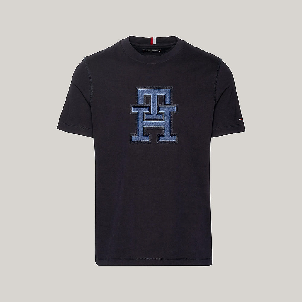 Monogram Applique T-Shirt - Navy