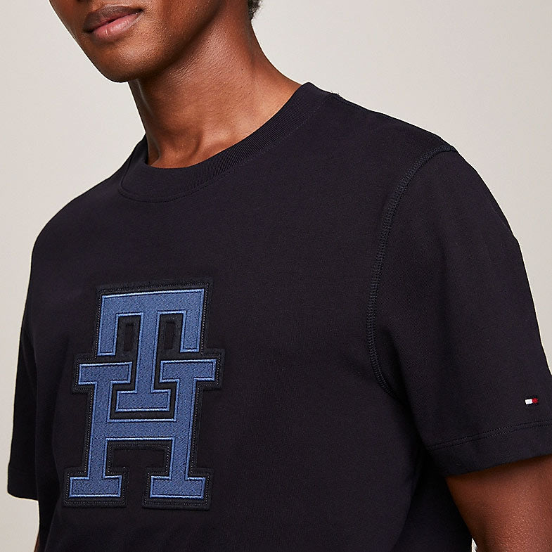 Monogram Applique T-Shirt - Navy