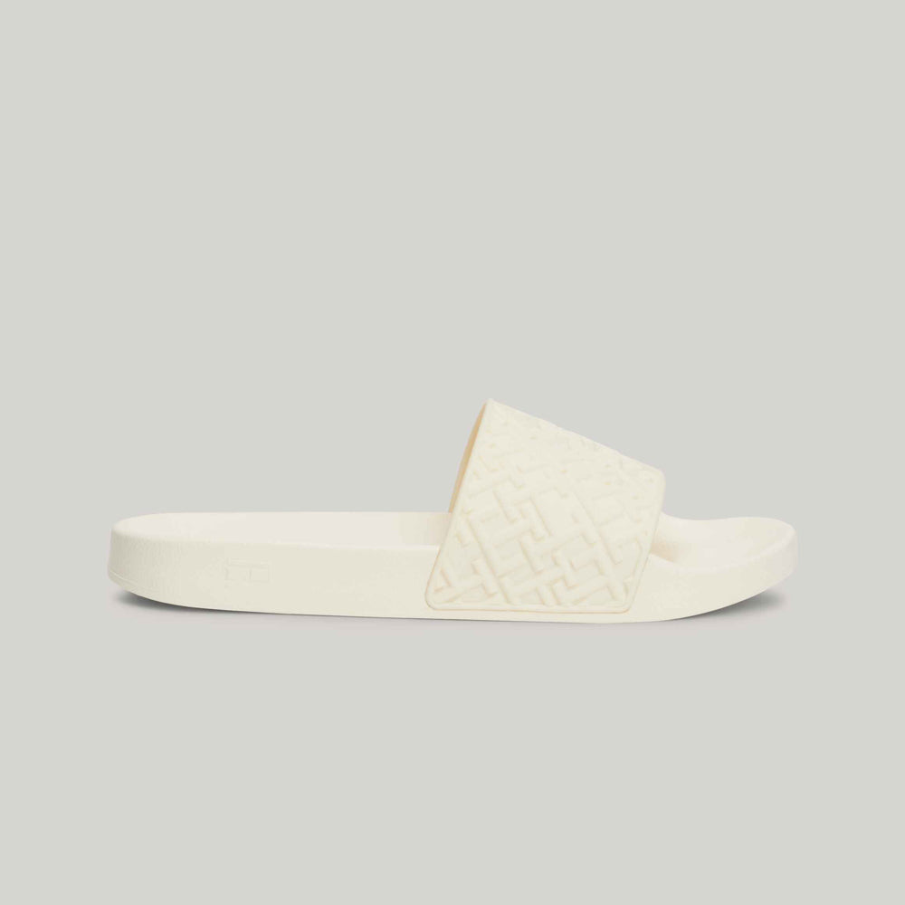 Monogram Pool Slide - Off White