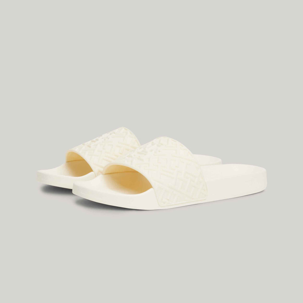 Monogram Pool Slide - Off White