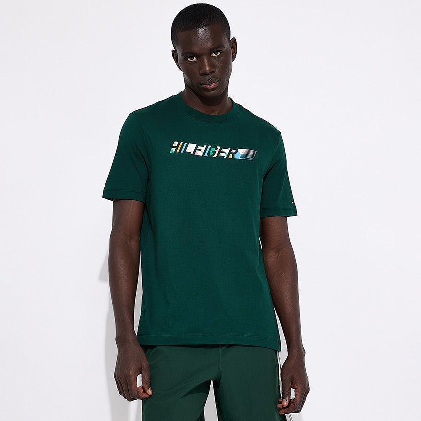 Multicolour Hilfiger T-Shirt - Dark Green