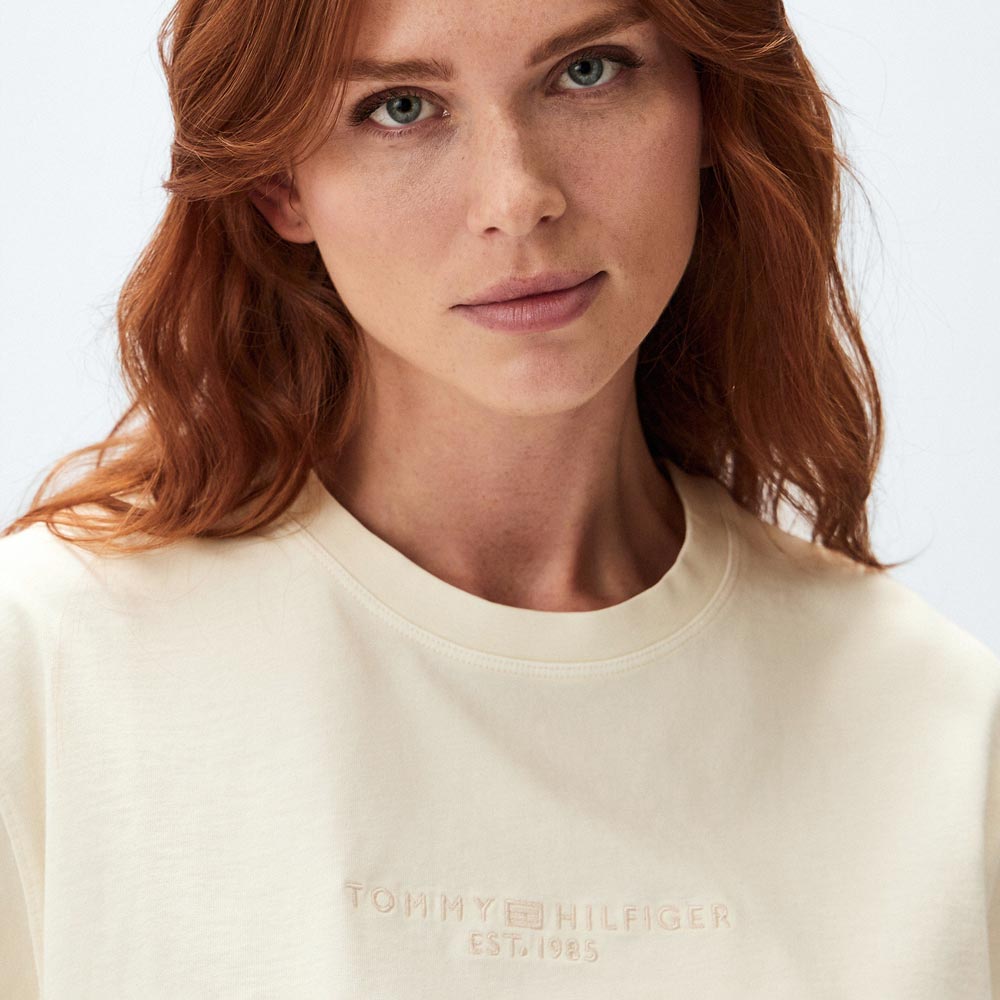 Muted Logo T-Shirt - Cream