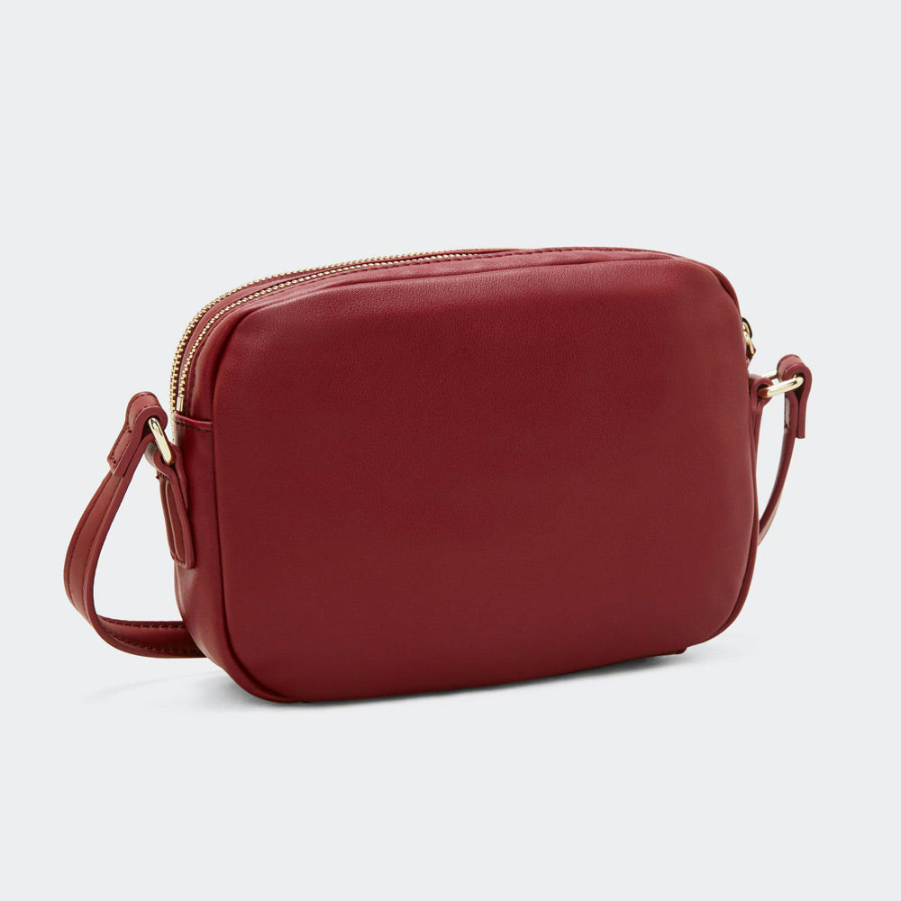 Plaque Crossover Bag - Red