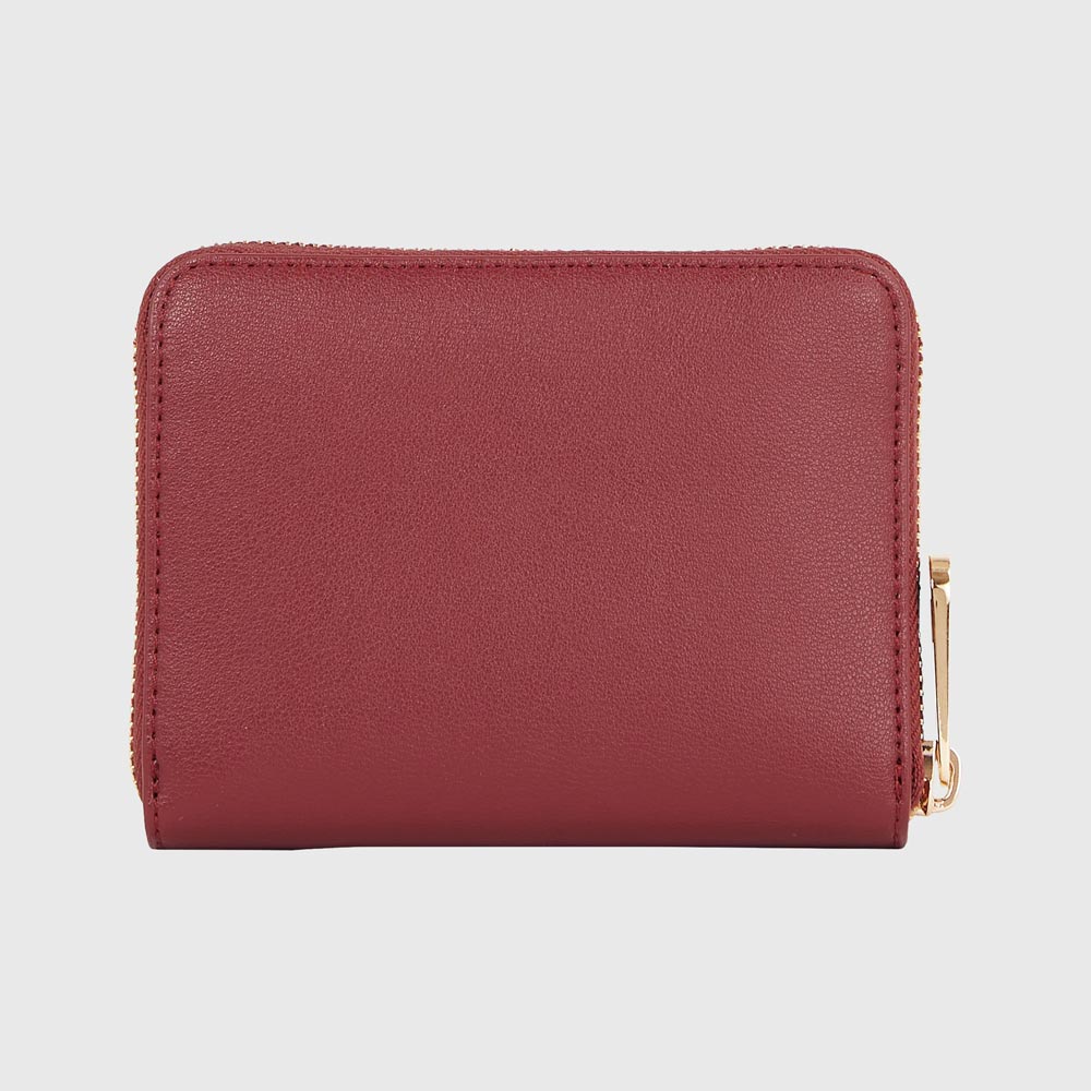 Monogram Zip-Around Wallet - Red