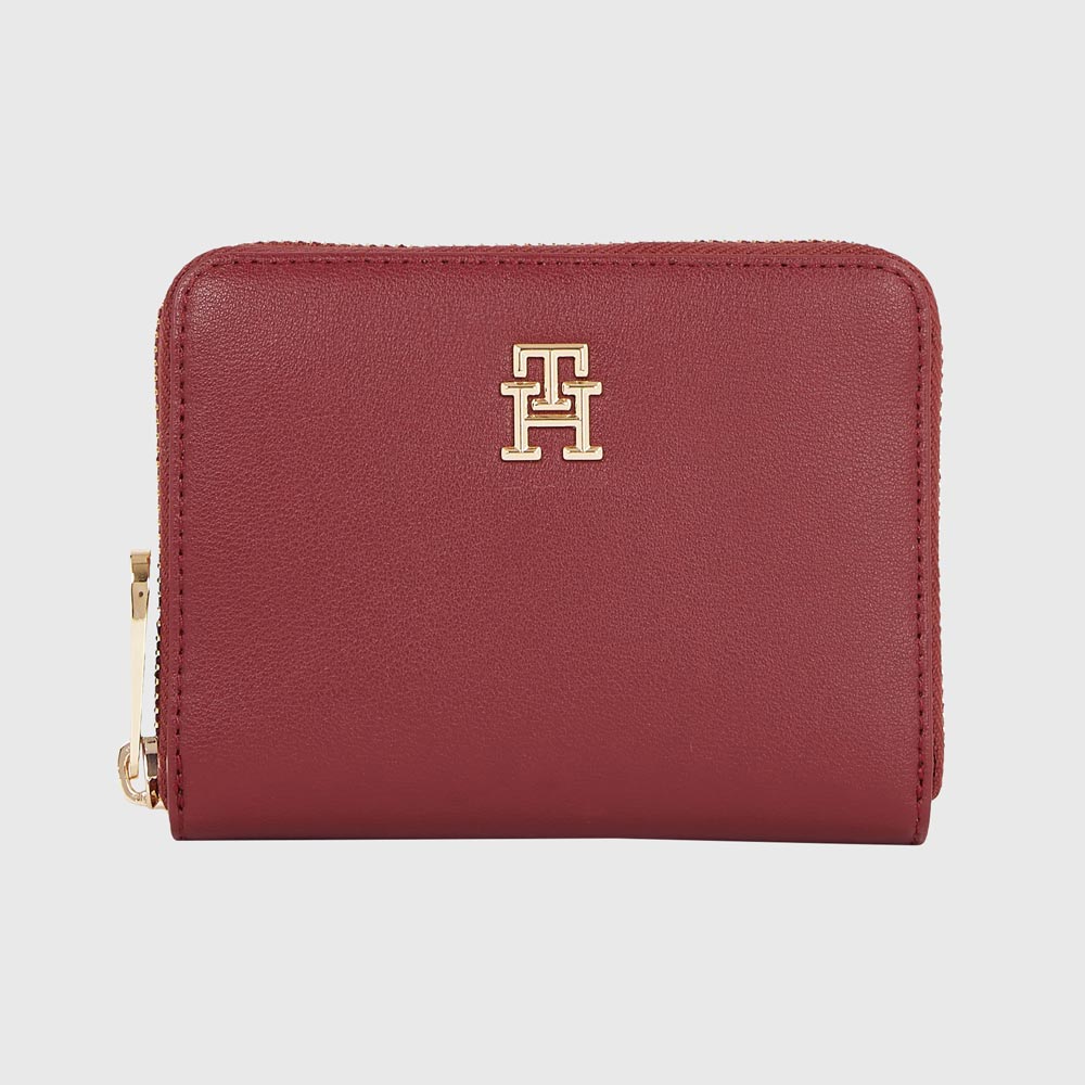 Monogram Zip-Around Wallet - Red