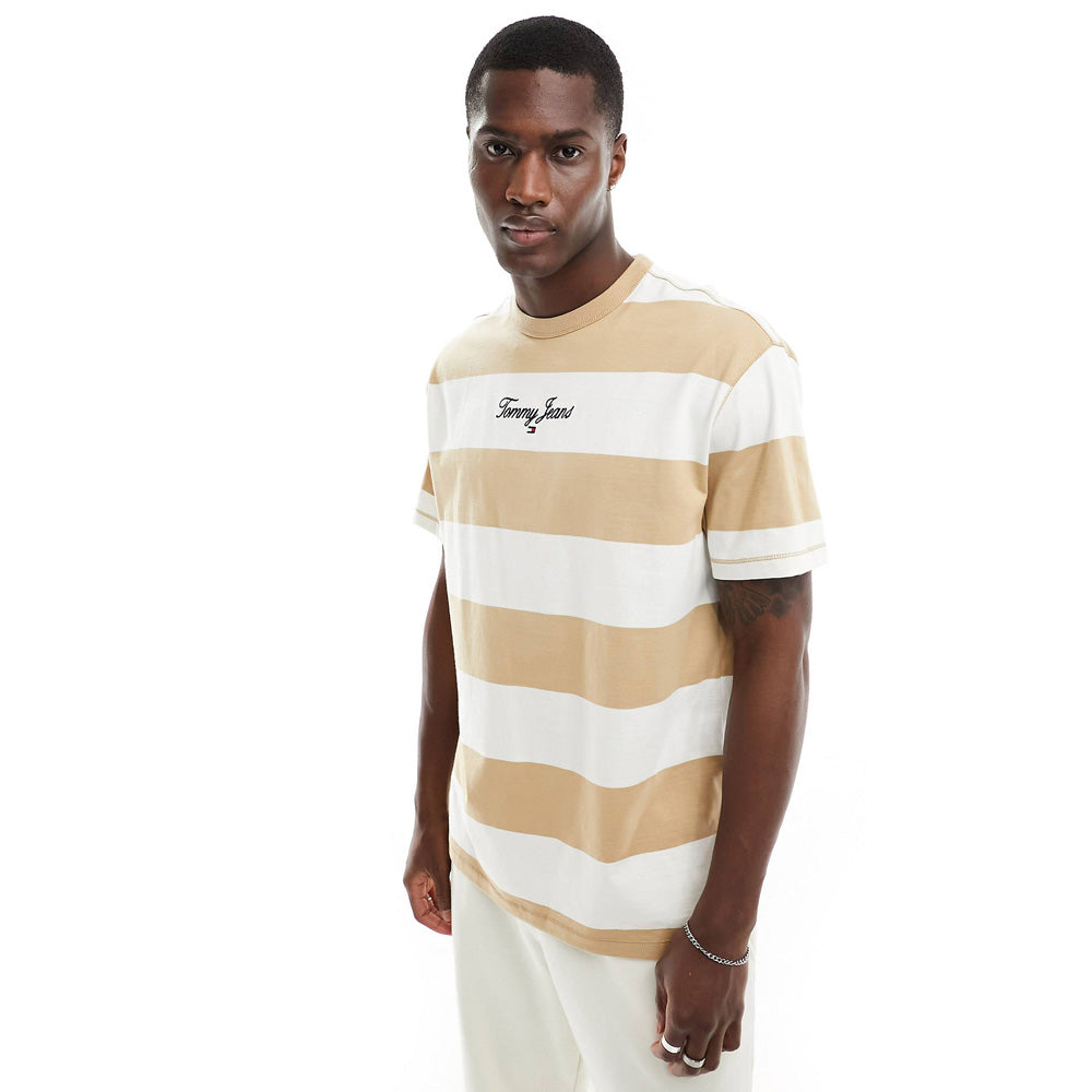 Bold Stripe T-Shirt - Sand