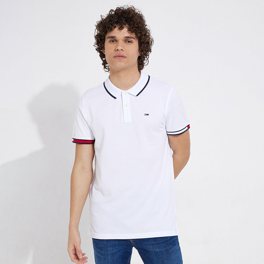 Regular Flag Polo - White