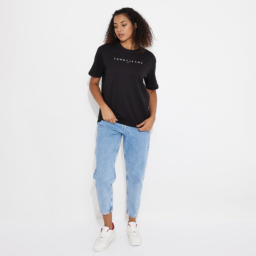 Relaxed Linear T-Shirt - Black