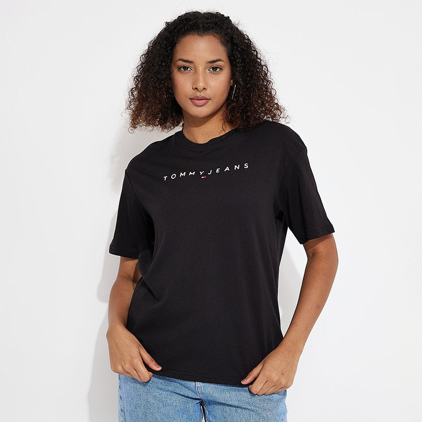 Relaxed Linear T-Shirt - Black