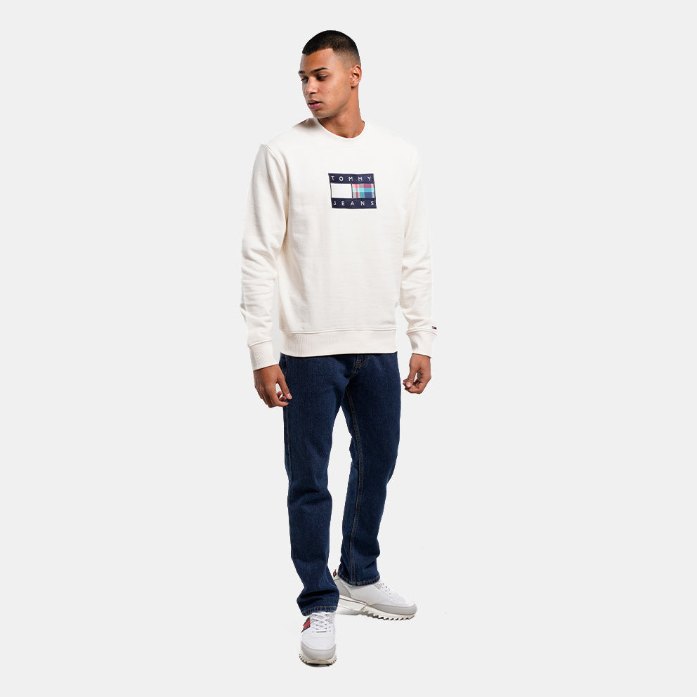 Relaxed Tartan Flag Sweatshirt - Off White