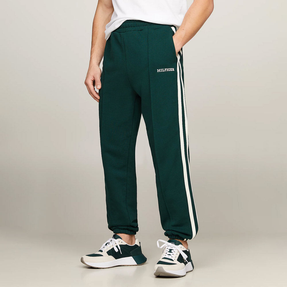 Tape Monotype Sweatpants - Dark Green