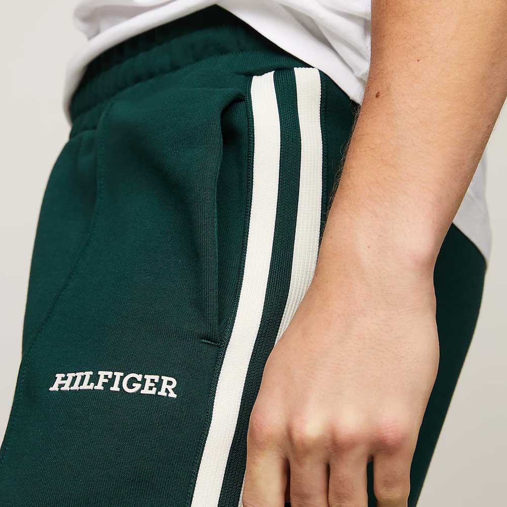 Tape Monotype Sweatpants - Dark Green