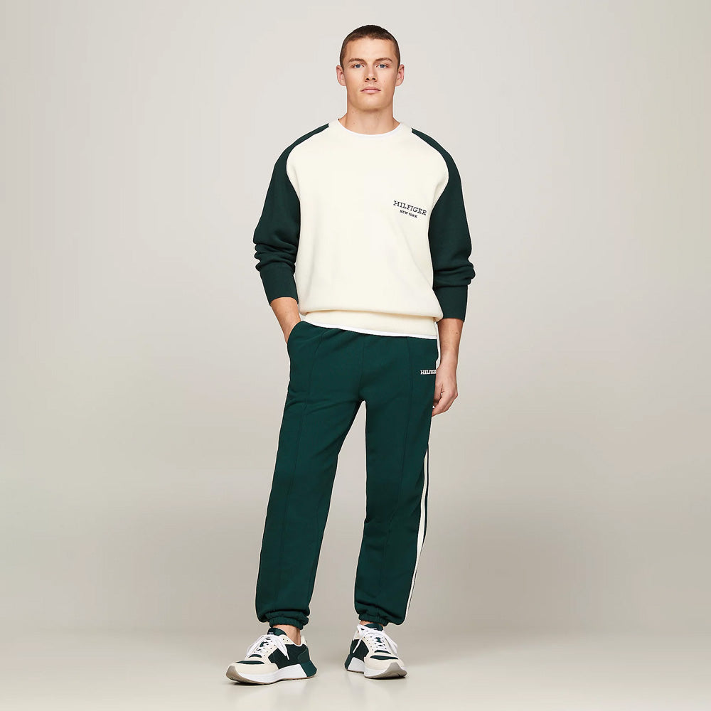 Tape Monotype Sweatpants - Dark Green