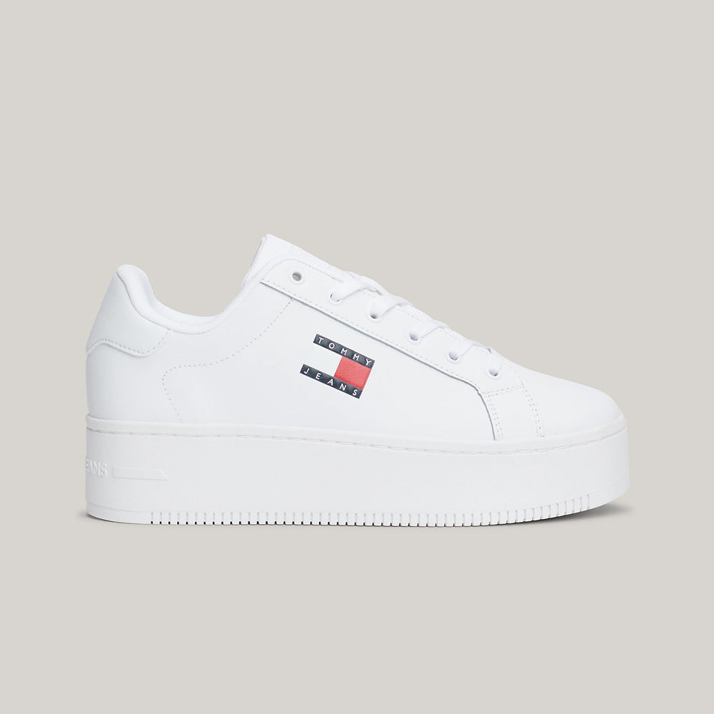 Flatform Sneaker - White