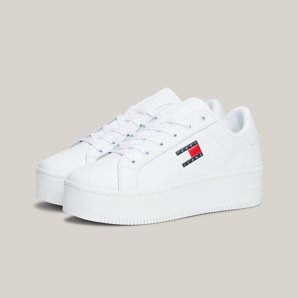 Flatform Sneaker - White