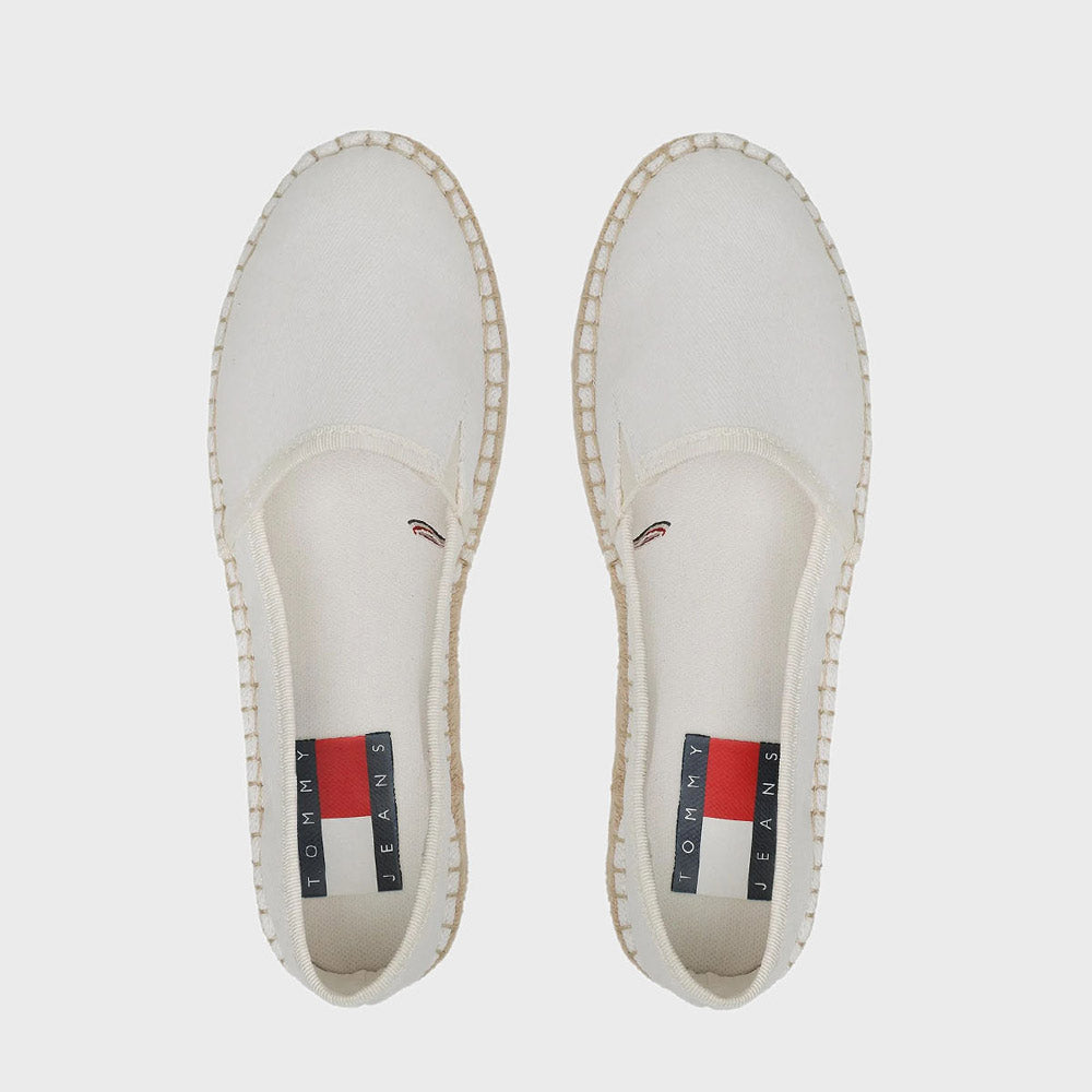 Flatform Espadrille - White