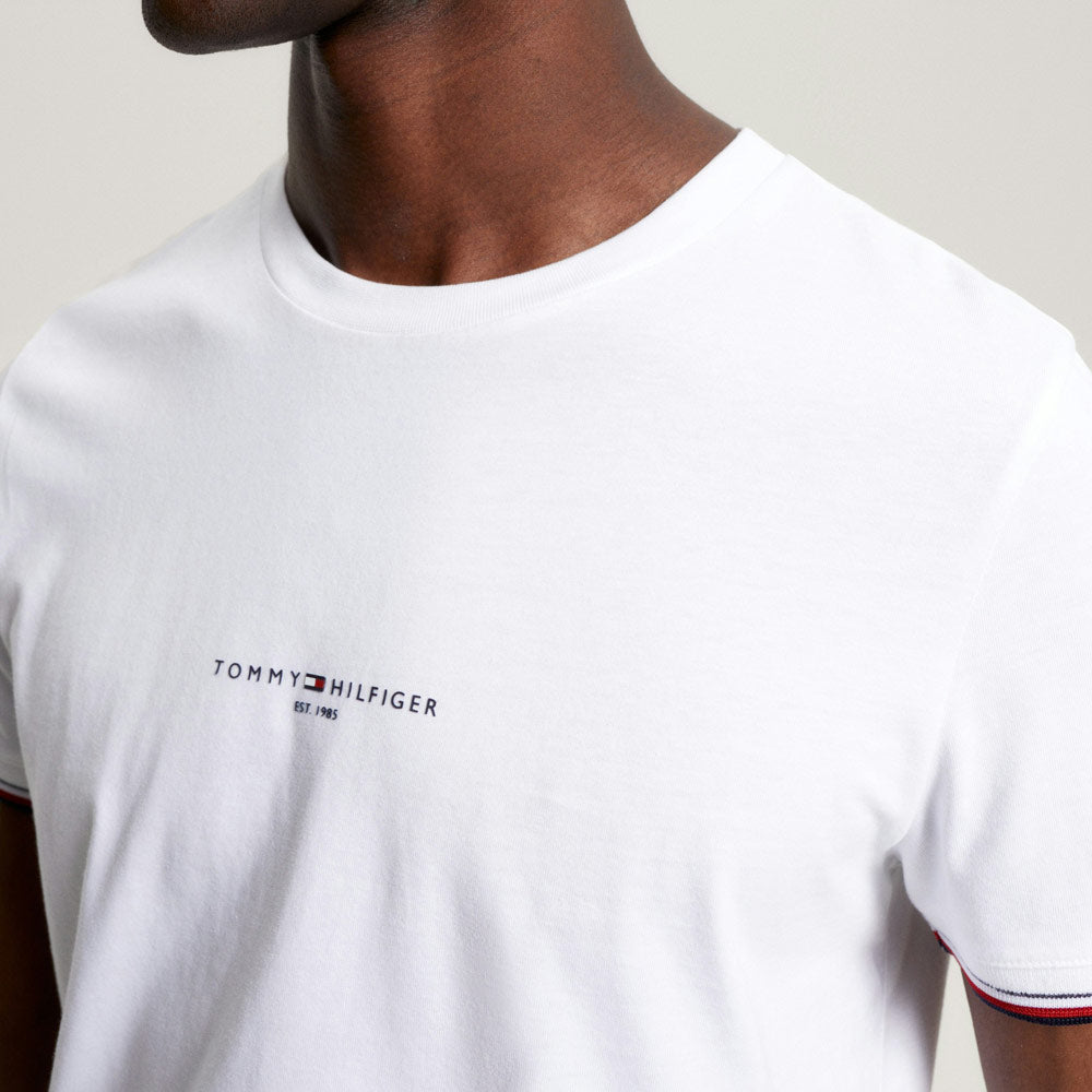 Logo Tipped T-Shirt - White