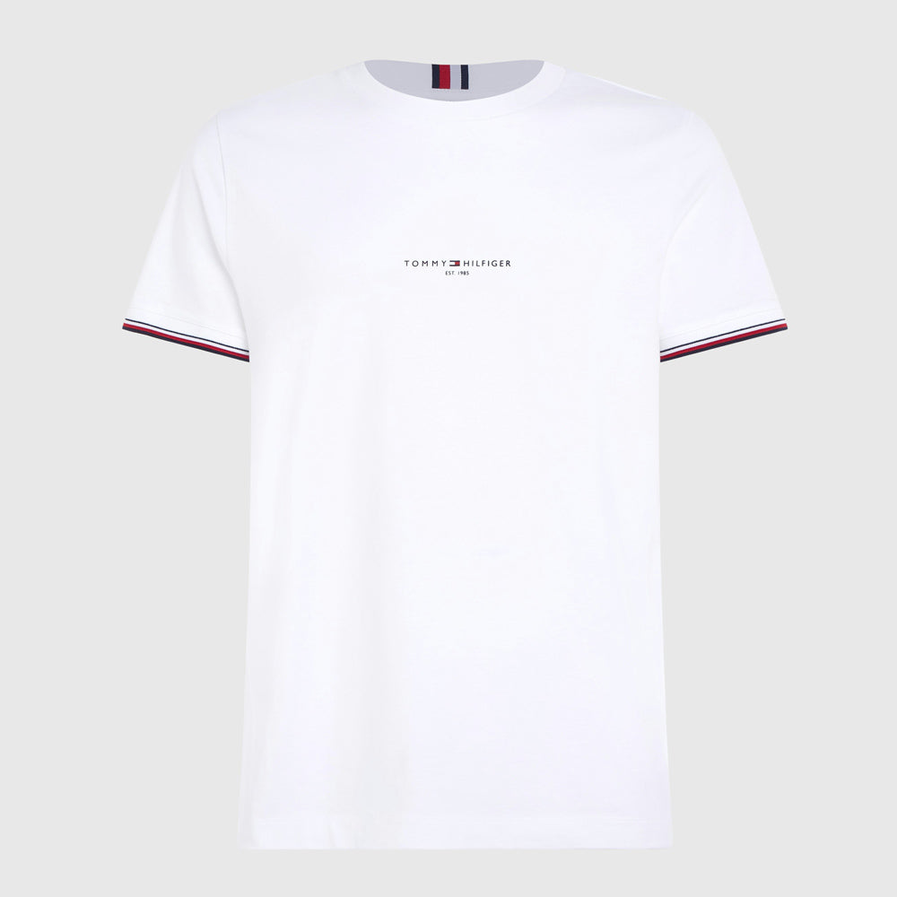 Logo Tipped T-Shirt - White