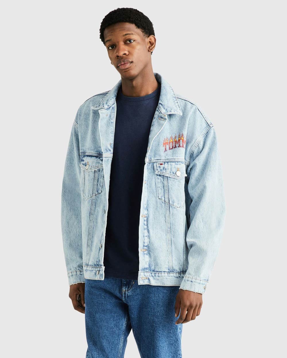 Flame Denim Jacket  - denim light