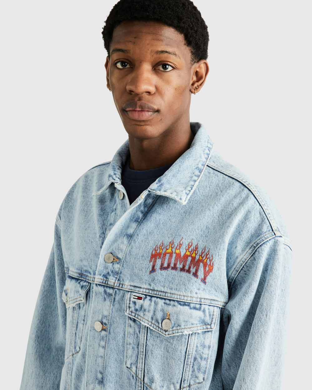 Flame Denim Jacket  - denim light