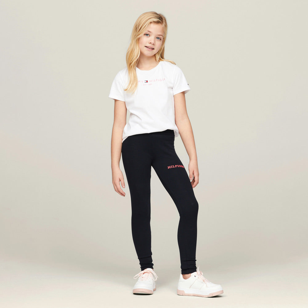 Kids Monotype Leggings - Navy