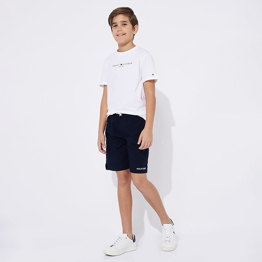 Kids Monotype Shorts - Navy