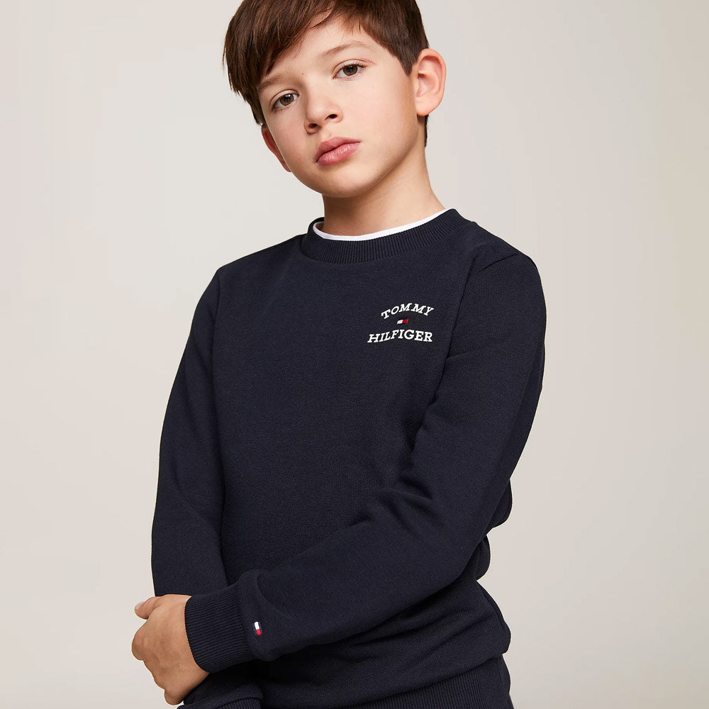 Kids Logo Sweatshirt - Navy