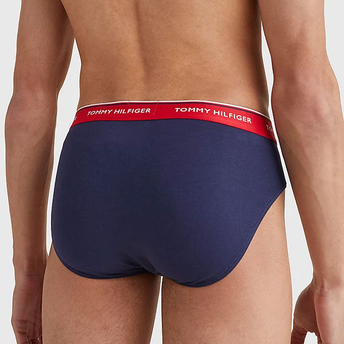 3-Pack Cotton Briefs - NAVY MULTI