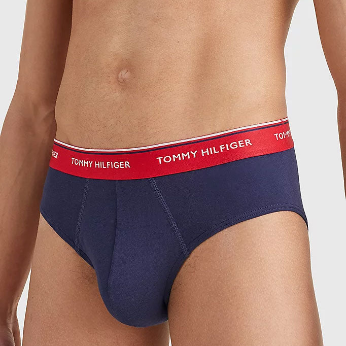 3-Pack Cotton Briefs - NAVY MULTI