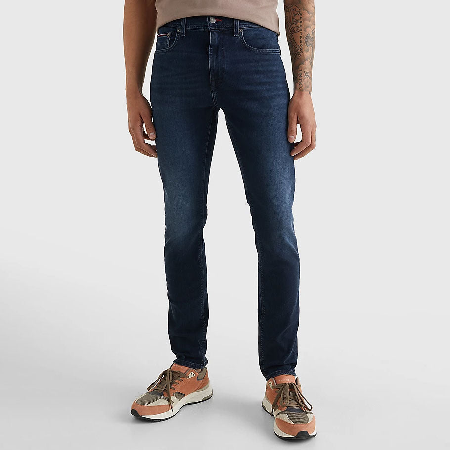 Bleecker Slim Faded Jeans - DENIM DARK