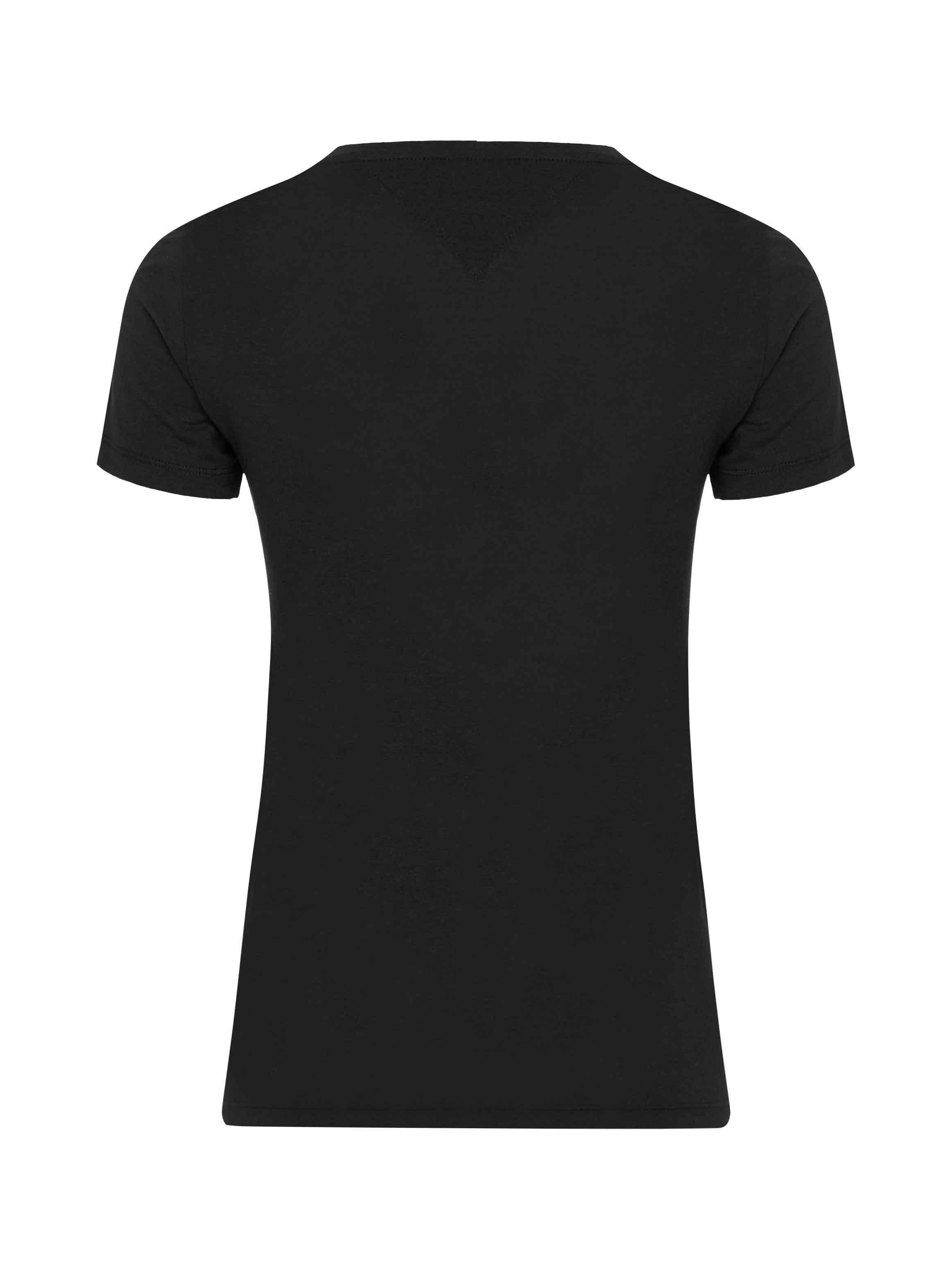 Essential Skinny Logo T-Shirt - BLACK