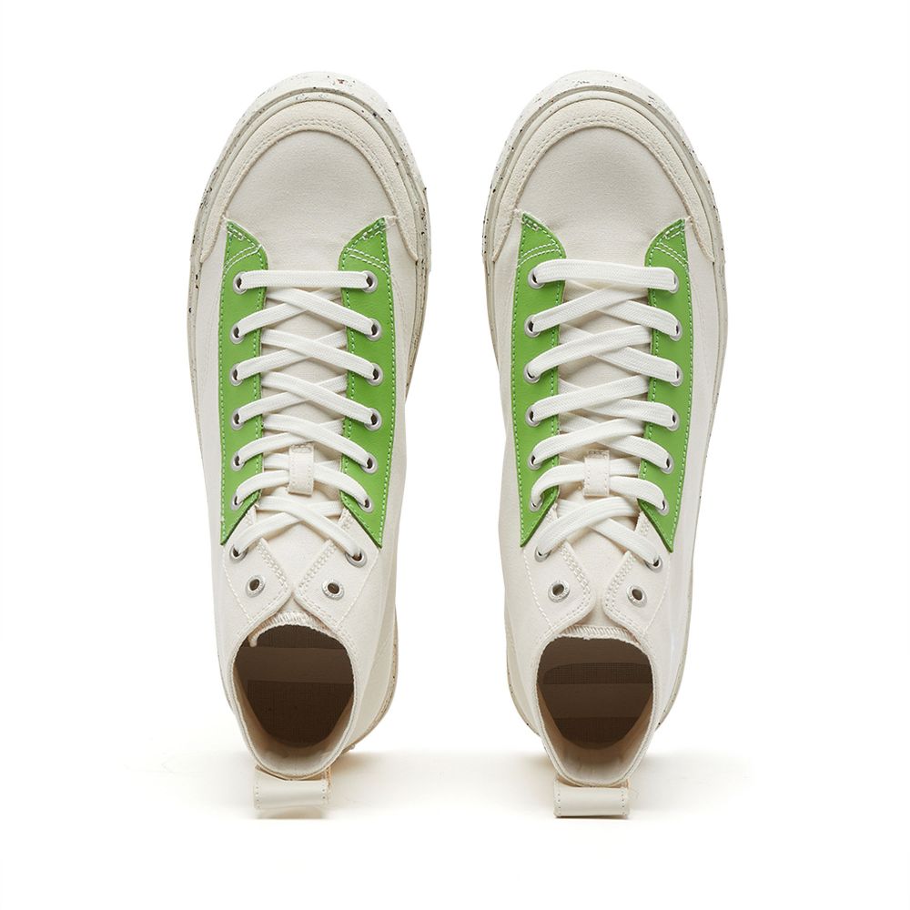 High Top Sneaker Pastel Eyestay Green