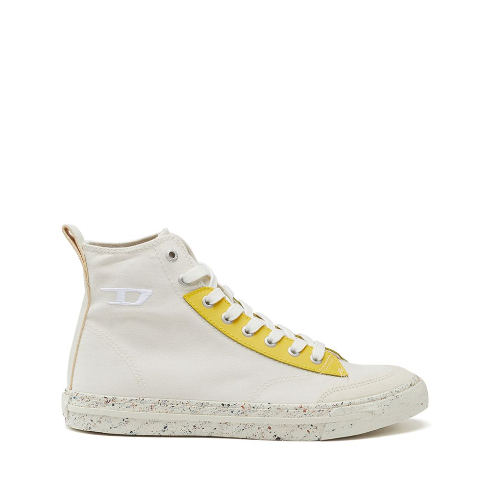 Women High Top Sneaker Pastel Eyestay Yellow